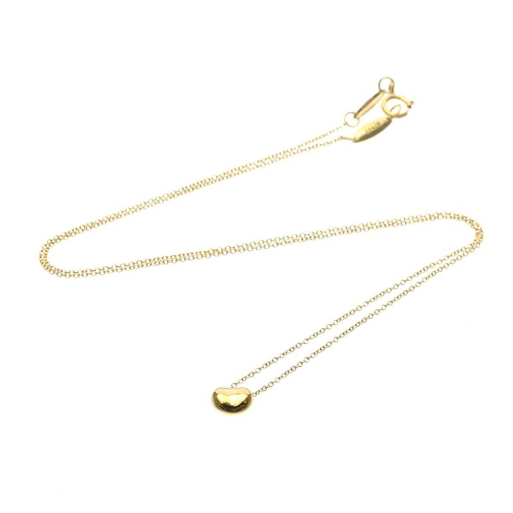 Tiffany & Co. Elsa Peretti Bean Pendant 18K Rose Gold Gold Pink_Gold Necklace